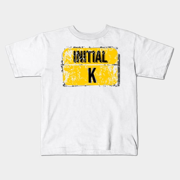 For initials or first letters of names starting with the letter k Kids T-Shirt by Aloenalone
